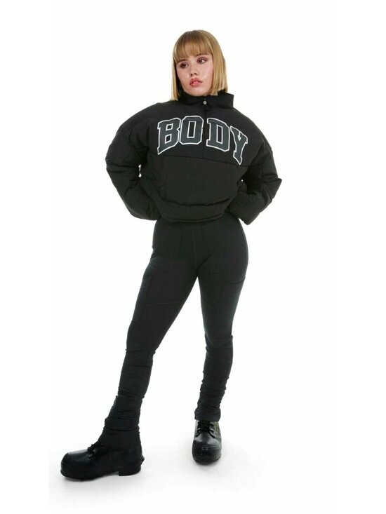 Body by Raven Jackets & Blazers - NWT Body By Raven Tracy Camp Oversized Cropped Puffer Pullover Jacket Size Med